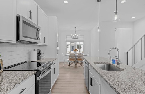 Northeast Raleigh House | New Built Dreamy Designer's Retreat, Fire Pit, Office Desks