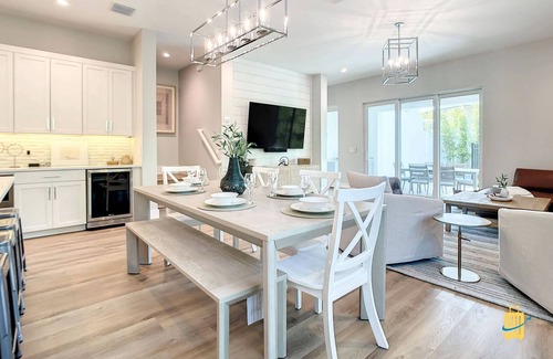 New Smyrna Beach House | New duplex, pool, dock, 2 blocks from Flagler