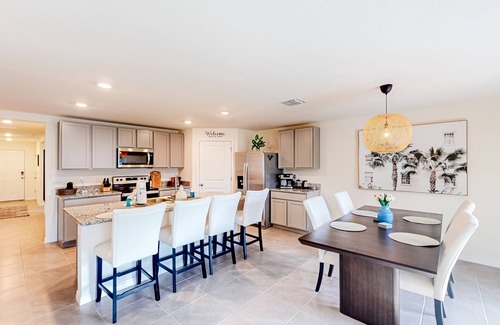 Spring Hill House | New home with large yard, covered patio, grill, central AC, & W/D