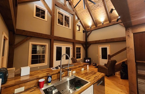 Lake Arrowhead Cabin | New Lakefront Timber Frame Cabin On Beautiful Lake Arrowhead!