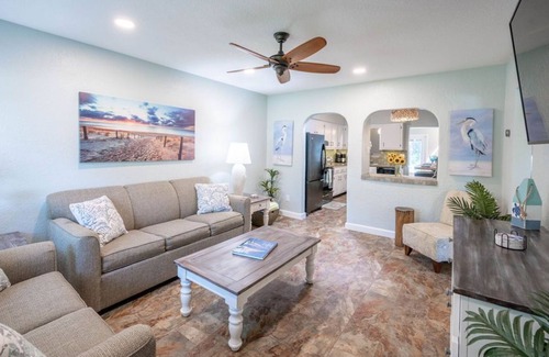 Cocoa Beach Cottage | NEW! Tropical Getaway - Walk to Beach & Downtown!