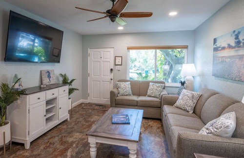Cocoa Beach Cottage | NEW! Tropical Getaway - Walk to Beach & Downtown!