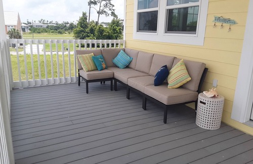 Long Beach House | NEWbeach front home.Picture is from beach side porch.Water view from every room.