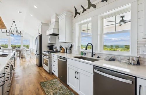 Pine Island House | Newbern - New Cons. Semi Oceanfront in Corolla with Fire Pit, Elevator, Hot Tub and More!