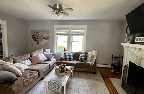 Center House | Newly renovated single-family home with firepit, patio, and pet-friendly yard!