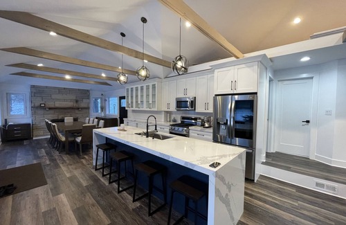 Bass Lake House | Newly renovated spacious private farmhouse 5 min from lake.
