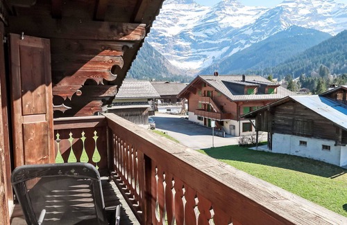 Ormont-Dessus Apartment | Nice apartment for 8 people with WIFI, TV, balcony and panoramic view