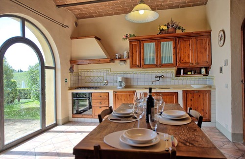 Tavarnelle Val di Pesa Apartment | Nice apartment for 4 people with pool, WIFI, A/C and panoramic view, close to Greve In Chianti
