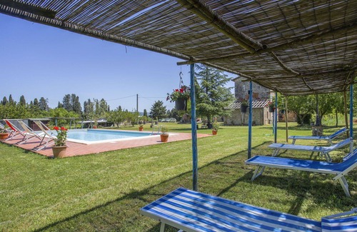 Monteriggioni Villa | Nice apartment in villa for 6 guests with pool, WIFI, TV, patio, pets allowed and panoramic view