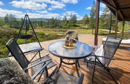 Tjaldal House | Nice home in åseral with house a mountain view