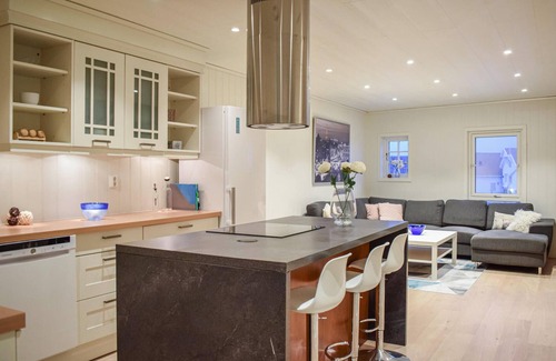 Sandve House | Nice home in Sandve with house sea view