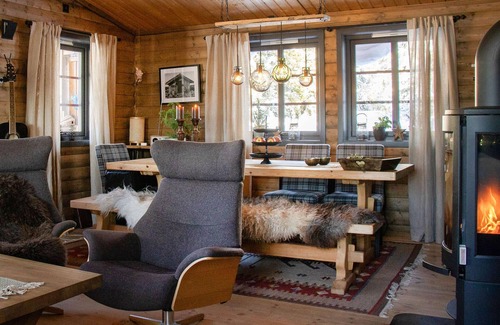 Sjusjoen House | Nice home in Sjusjøen with sauna