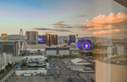 Las Vegas Apartment | NO RESORT FEES-MGM StripView Adjoining Suites F1 View