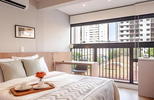 Sao Paulo Apartment | NOVO/Studio Luxuoso á 500m Allianz Parque