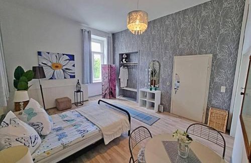 Annaberg-Buchholz Apartment | Nr 1 Gemütliches Zimmer in Zentrum mit Stadtblick WLAN EG für zwei oder Single