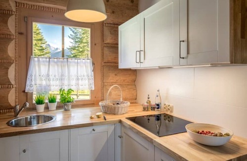 Koscielisko Ski Chalet | Nydala Rustic - 4 bedroom chalet with a fireplace, terrace and mountain views