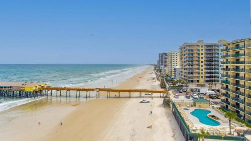 Daytona Beach Shores Apartment | Ocean Front Condo with Amazing Views! Sunglow Resort 402 by Brightwild
