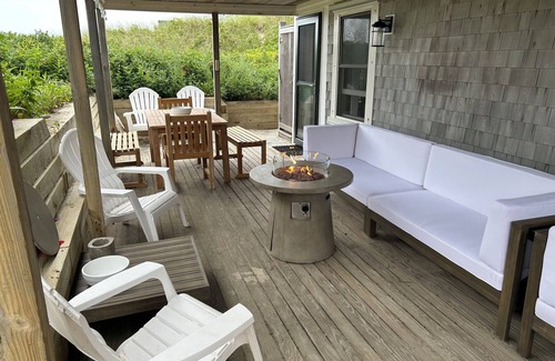 East Sandwich Cottage | Ocean front oasis nestled into the dune on a private East Sandwich beach.