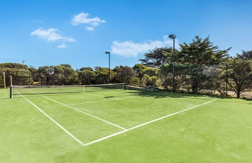 St. Andrews Beach House | Ocean Luxe Retreat | Entertainer with Pool and Tennis Court