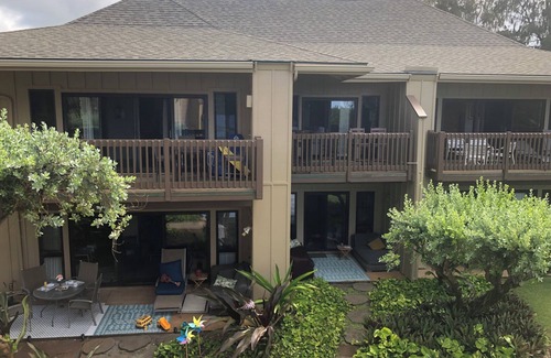 Lihue Condo | Ocean view 2 bedroom centrally located condo. Steps from the ocean!