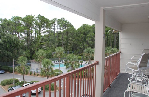 Folly Field Condo | Ocean View 3rd Floor Admirals Row Hilton Head Beach & Tennis 2BR/2BA Condo