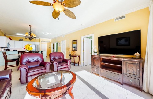 West Panama City Beach Condo | Ocean-view condo with pool, hot tub, WiFi, AC, & complimentary beach service