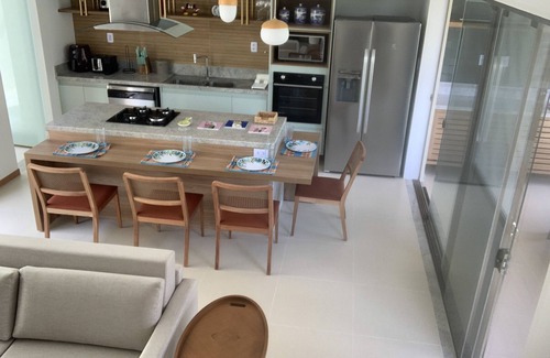 Acu da Torre House | Ocean view house Imbassai beach 2 bedrooms 7 beds, seafront gated condominium.