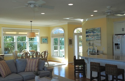 Litchfield by the Sea House | Oceanfront Beach Home with pool access located within Charlestowne Grant community.