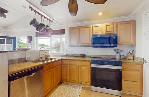 Waialua House | Oceanfront home w/detached studio, lanai, hot tub, beach access and WIFI