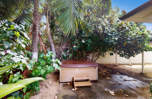 Waialua House | Oceanfront home w/detached studio, lanai, hot tub, beach access and WIFI