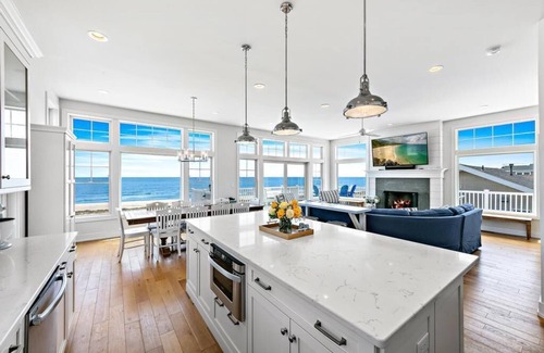 South Beach Haven House | Oceanfront with Hot Tub: private beach access! South of Beach Haven. Sleeps 12+