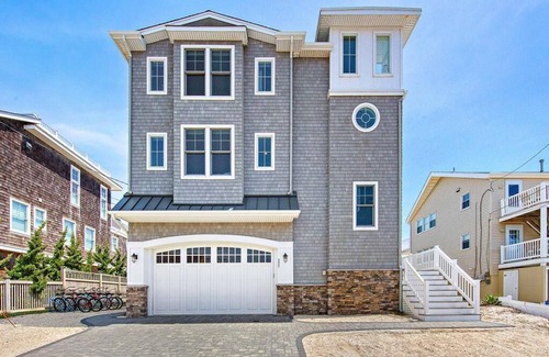 South Beach Haven House | Oceanfront with Hot Tub: private beach access! South of Beach Haven. Sleeps 12+
