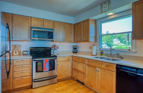 Bayville House | Oceanfront with private dock and float. Three bedroom, two bathroom cottage on Linekin Bay