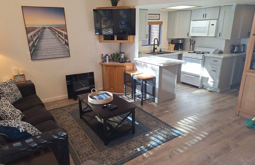 Smith River Apartment | Oceanview Cabin 19 Jacuzzi Large Deck w Seating