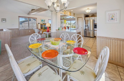 Frisco House | Oceanview Dog Friendly Home with Grills, Screened Porch, and Nearby Beach Access