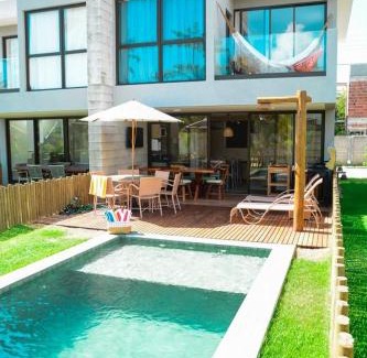 Passo de Camaragibe House | Oka 17- Casa em Cond fechado a beira mar em São Miguel dos Milagres