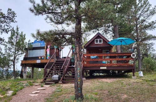 Hot Springs Cottage | Ollie's Place - Tiny House@EvansCliff Hot Tub w/large Sibley Double Tent COMBO!