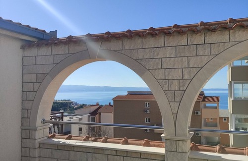 Podstrana Apartment | One bedroom apartment with terrace and sea view Stobreč, Split (A-20510-a)