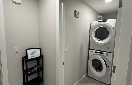 Southwest Edmonton House | One bedroom basement, shared suite with basic amenities for a comfortable stay.