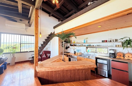 Kikai Island Villa | Only 1 pair per day] Private ocean view villa with BBQ and tent sauna, free parking and water bath