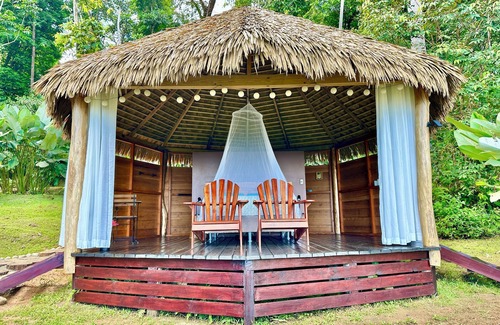Puerto Jimenez Cabin | Open Cabin in the Jungle, sea View, Campfire and Breakfast