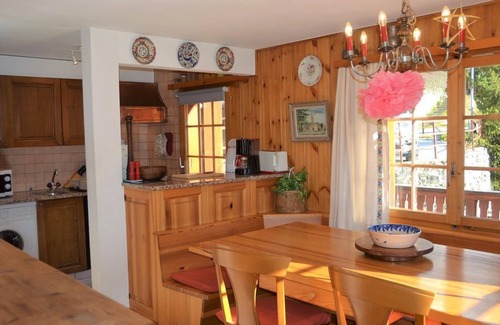 Saint-Luc Ski Chalet | Outside: 6-room chalet, located on the road to the old village, balcony crossing, for 10 people. -In
