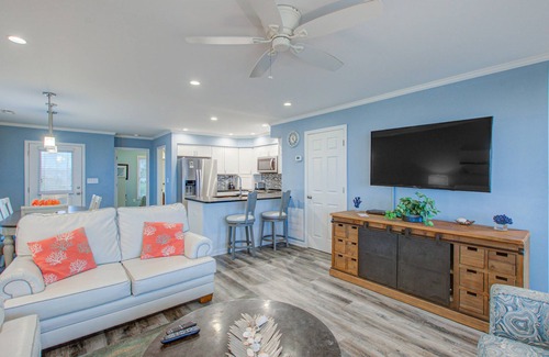Holden Beach House | Outstanding Beachfront Family Duplex w/Free WiFi, Patio, Deck, Central AC, W/D