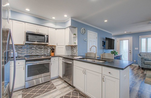 Holden Beach House | Outstanding Beachfront Family Duplex w/Free WiFi, Patio, Deck, Central AC, W/D