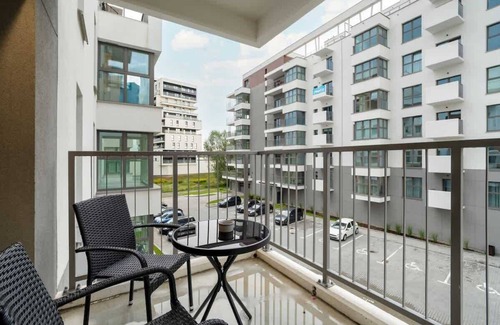 Rzeszow Apartment | Paderewskiego 51F | Modern Apartment | Balcony
