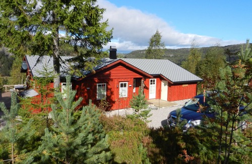 Nissedal Cottage | panorama view, modern apartment, quiet location, canoe, sauna