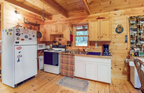 Shirley Mills Cabin | Peaceful Dog-Friendly Cabin with Large Yard, Deck, & Firepit - Close to the Lake
