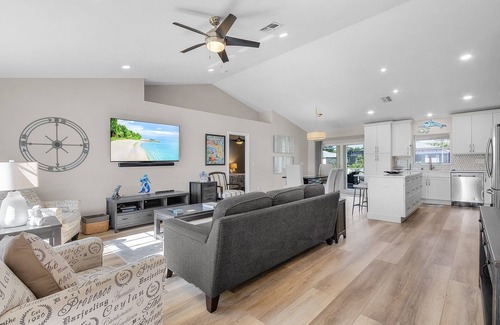 Trafalgar House | Peaceful fresh water canal home with heated pool. Incredible Value.