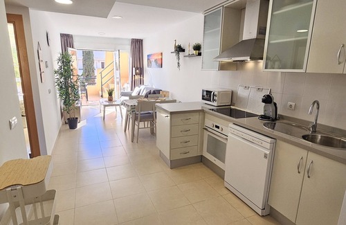 Vera Beach Apartment | Penthouse with private pool on the roof, sea views, 65m from the beach, WiFi