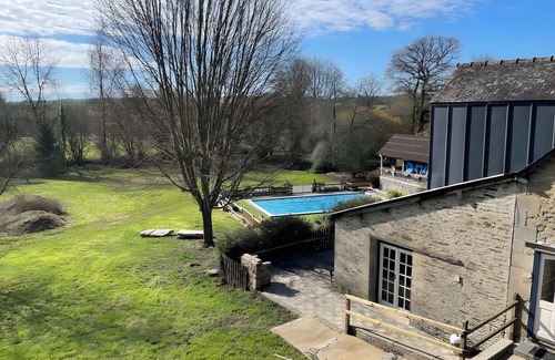 Cleguerec Cottage | Petite house 'Bakehouse' with shared pool, shared terrace and Wi-Fi